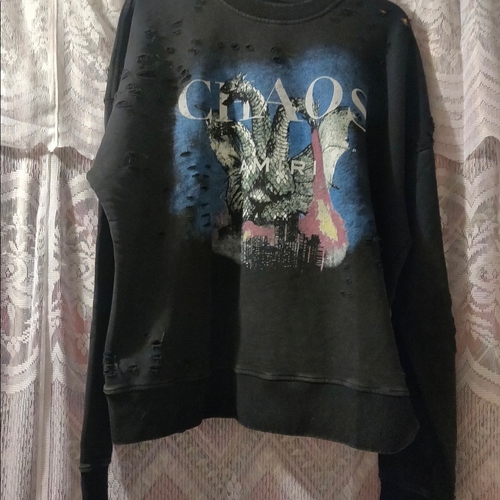Amiri crewneck sweater great condition it’s a xlarge need gone asap